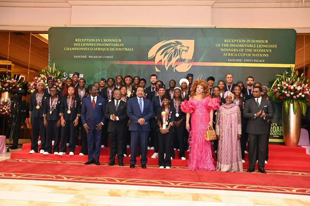 President Paul Biya Receives Indomitable Lionesses at Unity Palace After Historic WAFCON Triumph