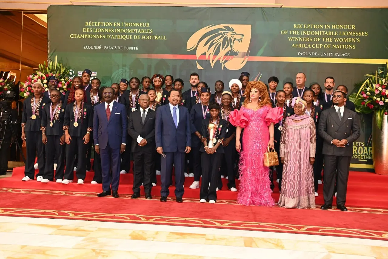 President Paul Biya Receives Indomitable Lionesses at Unity Palace After Historic WAFCON Triumph